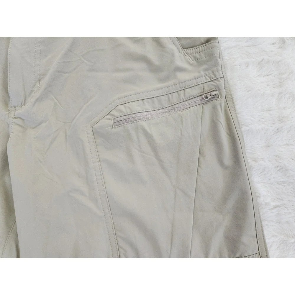 Shallowlulu Men's Size W34 L10 Nylon/Spandex Tan‎ Tactical Cargo Hiking Shorts